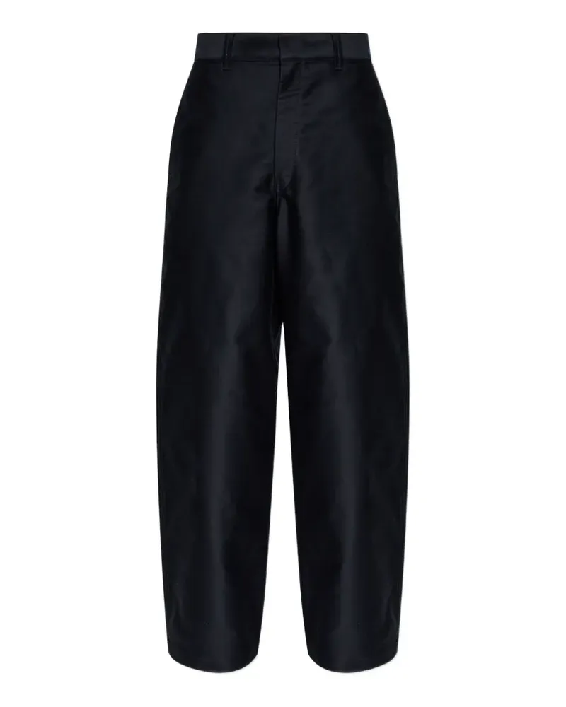 Christophe Lemaire button pocket trousers - Schwarz Schwarz
