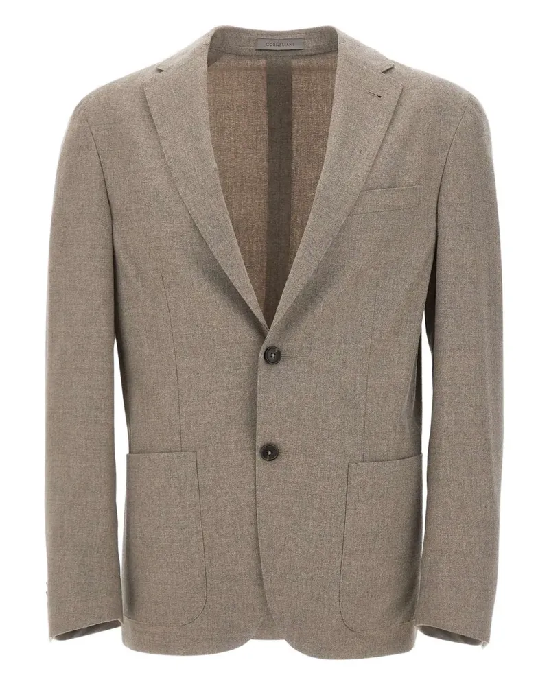 Corneliani single-breasted blazer - Nude Nude