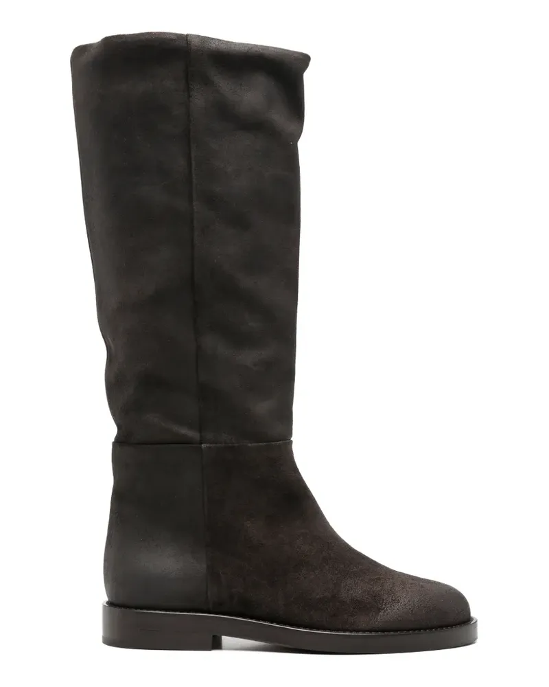 Attilio Giusti Leombruni Kniehohe Stiefel aus Wildleder - Braun Braun