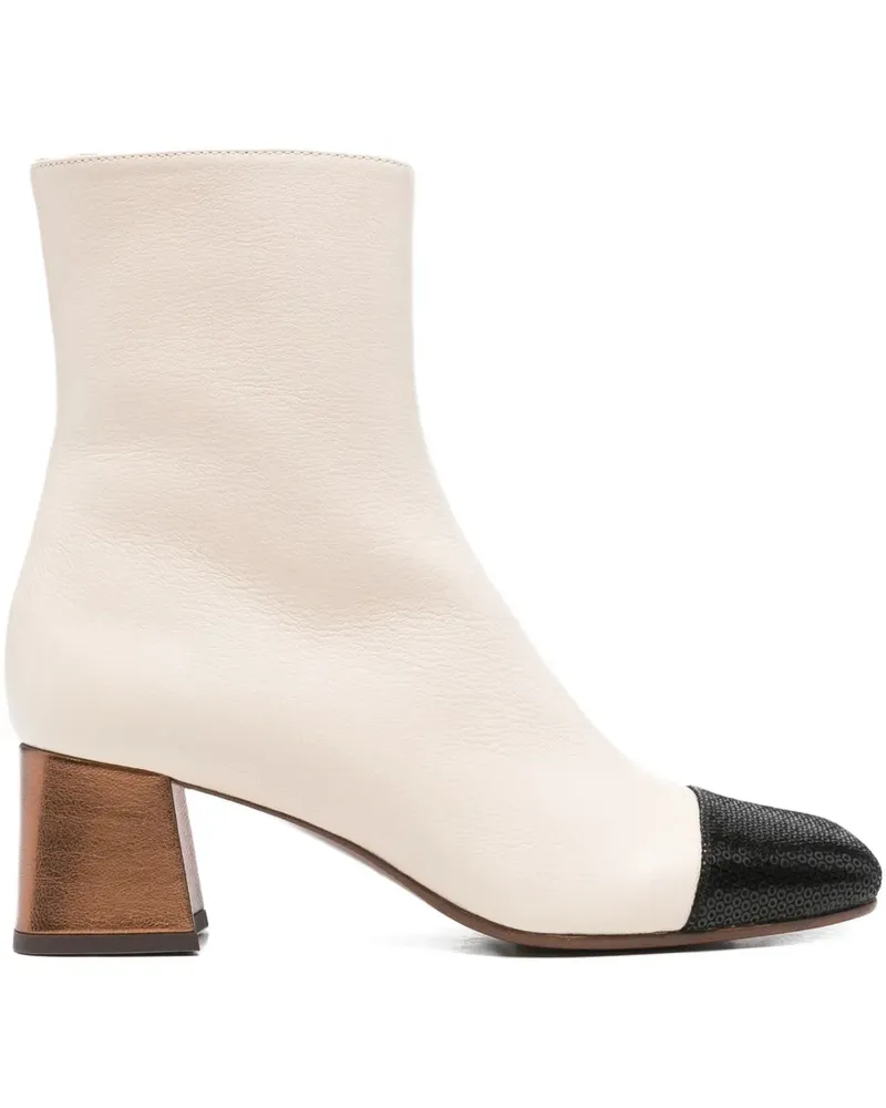 Chie Mihara Stiefel mit Blockabsatz 60mm - Nude Nude