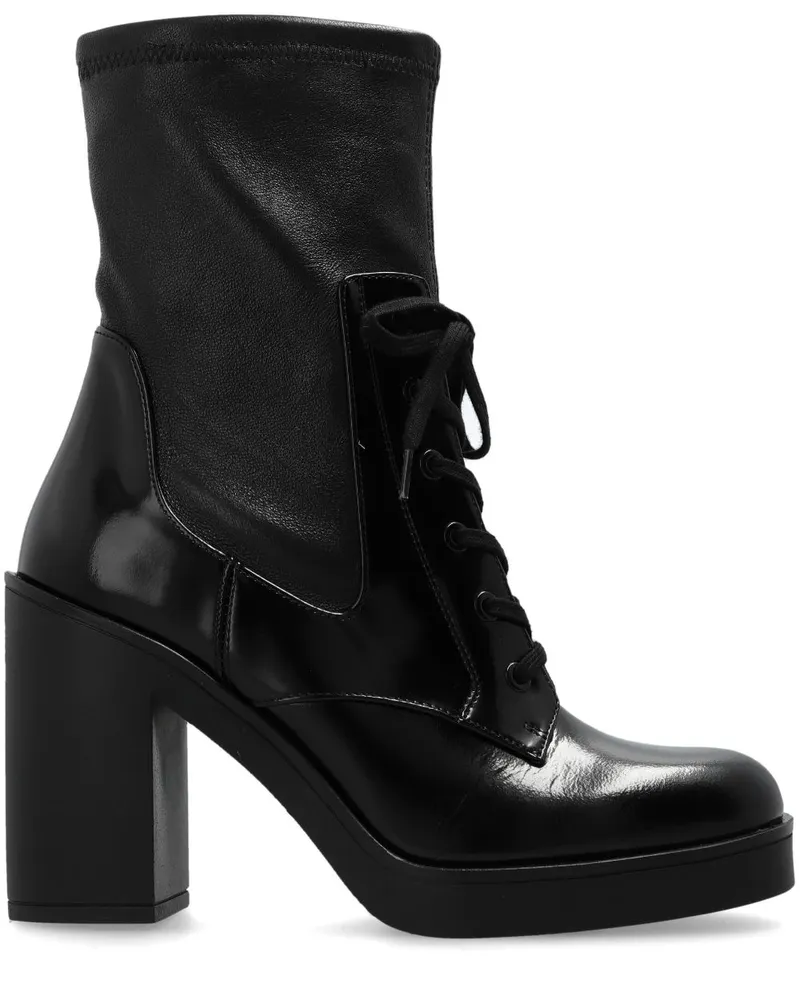 Stuart Weitzman Everitt Stiefel 100mm - Schwarz Schwarz