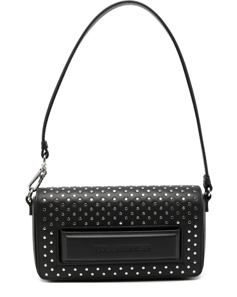 Karl Lagerfeld Schultertasche mit Logo-Prägung - Schwarz Schwarz