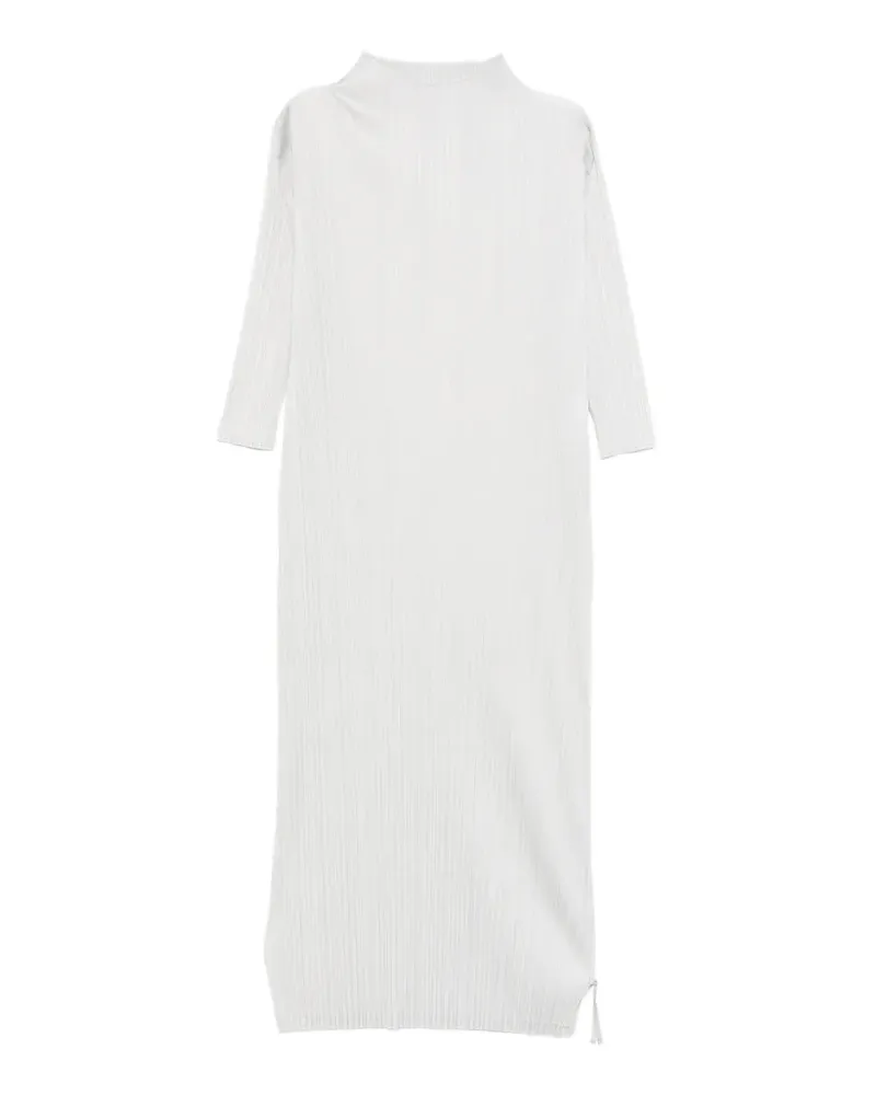 Issey Miyake Midikleid mit Falten - Grau Grau