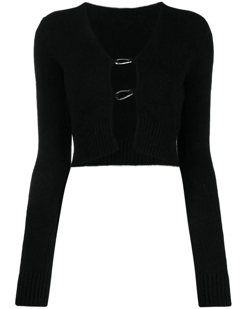 Heron Preston Offener Cardigan - Schwarz Schwarz