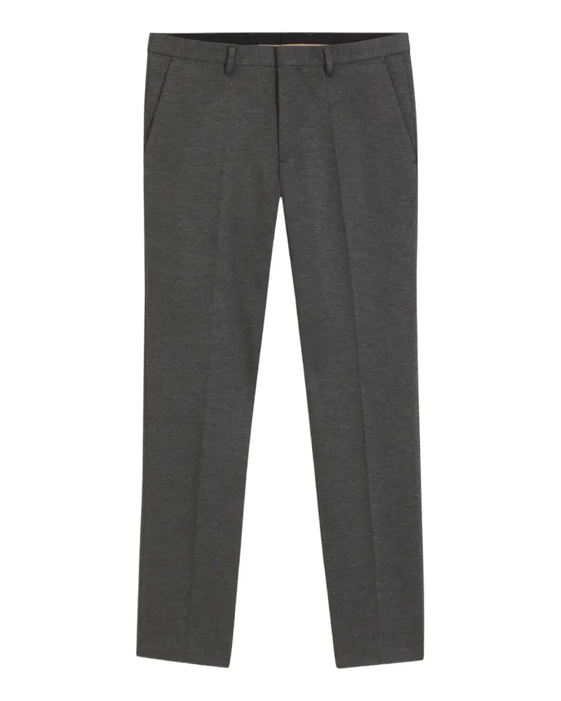 HUGO BOSS Melierte Hose aus Stretch-Wolle - Grau Grau