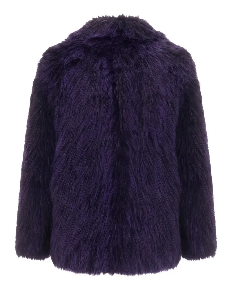 Patrizia Pepe Mantel aus Faux Fur - Violett Violett