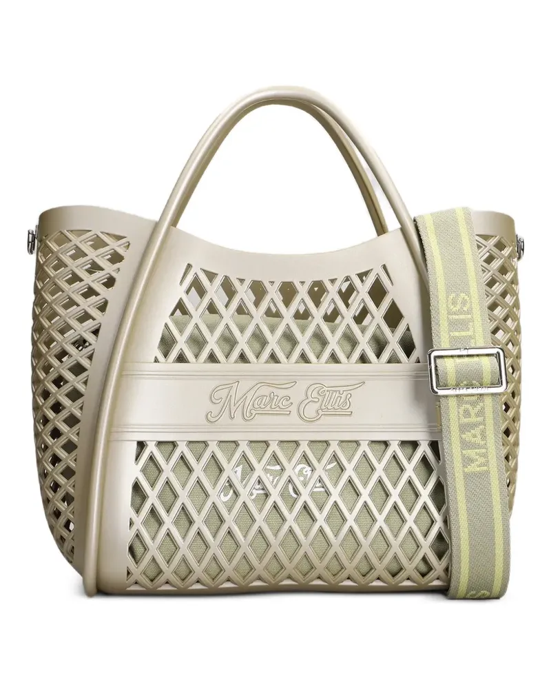 MARC ELLIS small Flat Basket tote bag - Nude Nude