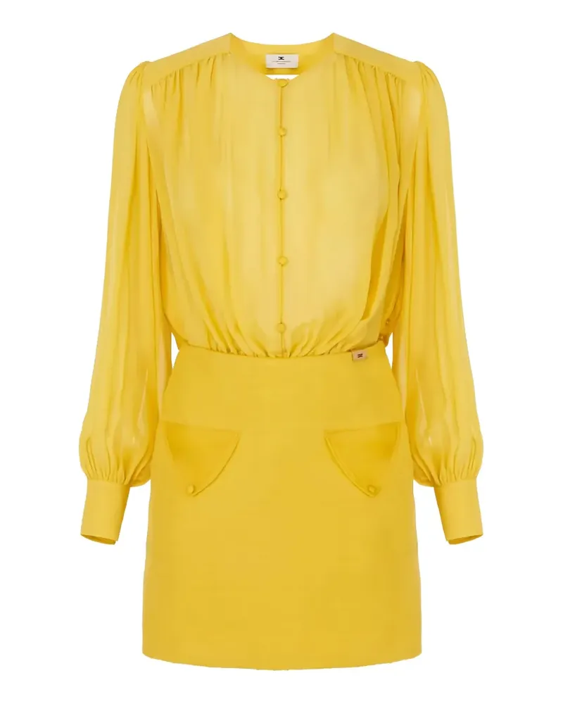 Elisabetta Franchi silk mini dress - Gelb Gelb