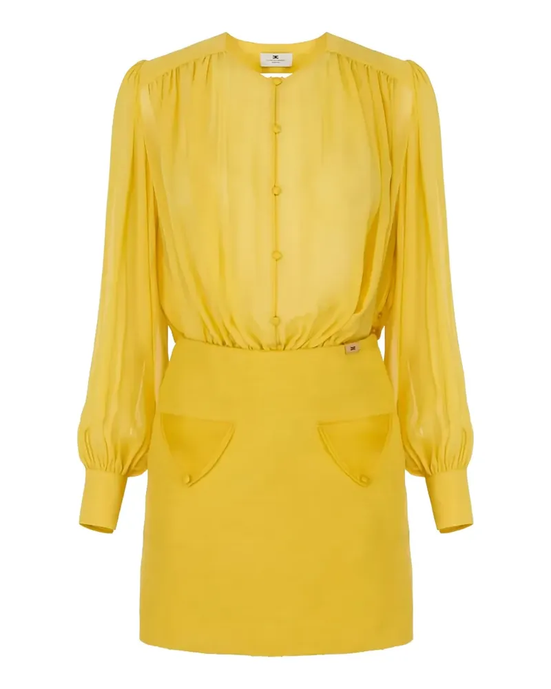 Elisabetta Franchi silk mini dress - Gelb Gelb