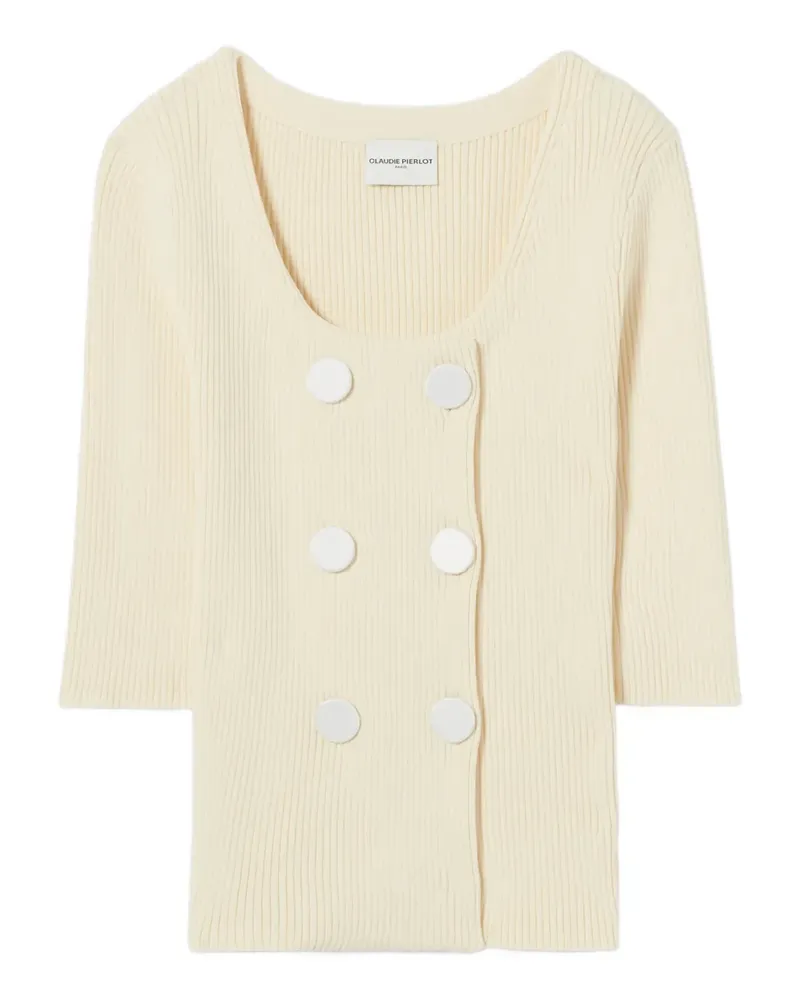 Claudie Pierlot Gerippter Cardigan - Nude Nude