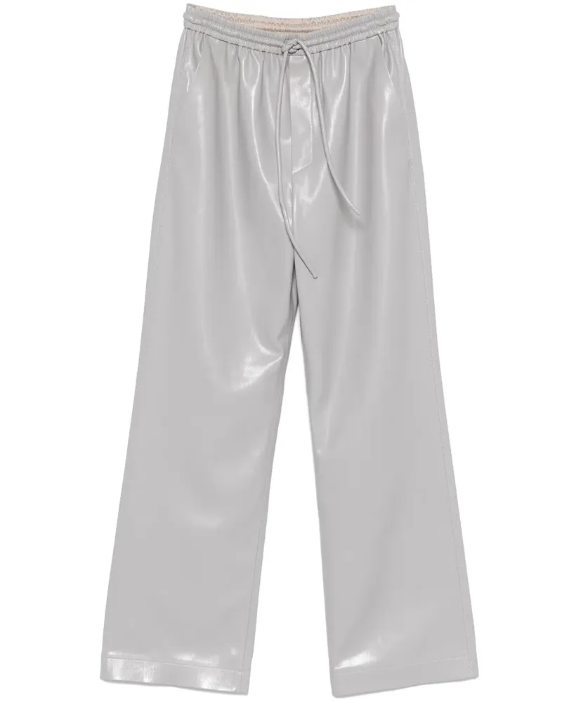 Nanushka Hose aus Faux-Leder - Grau Grau