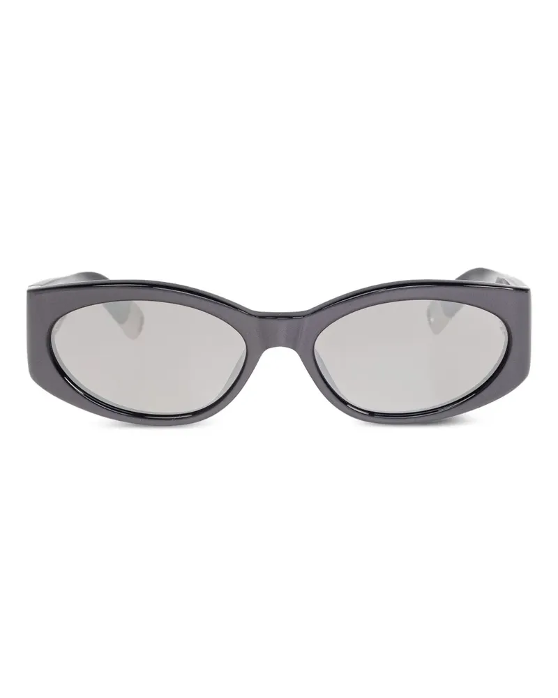 Jacquemus Sonnenbrille mit Logo-Print - Grau Grau