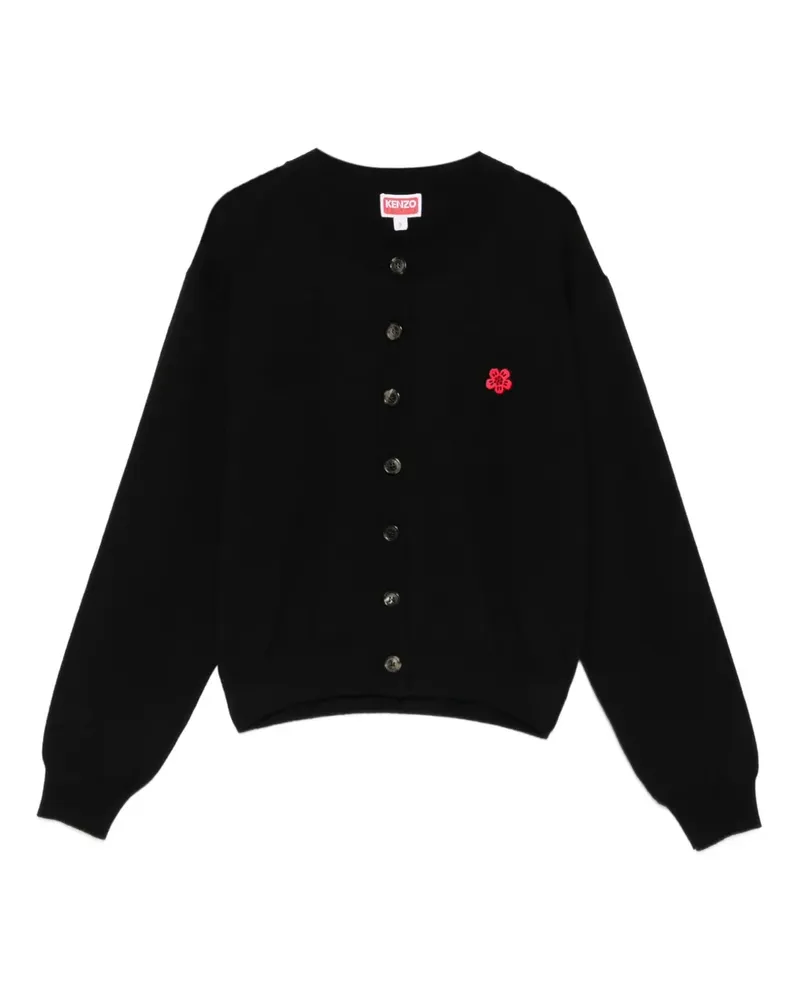 Kenzo Geknöpfter Boke Flower Cardigan - Schwarz Schwarz