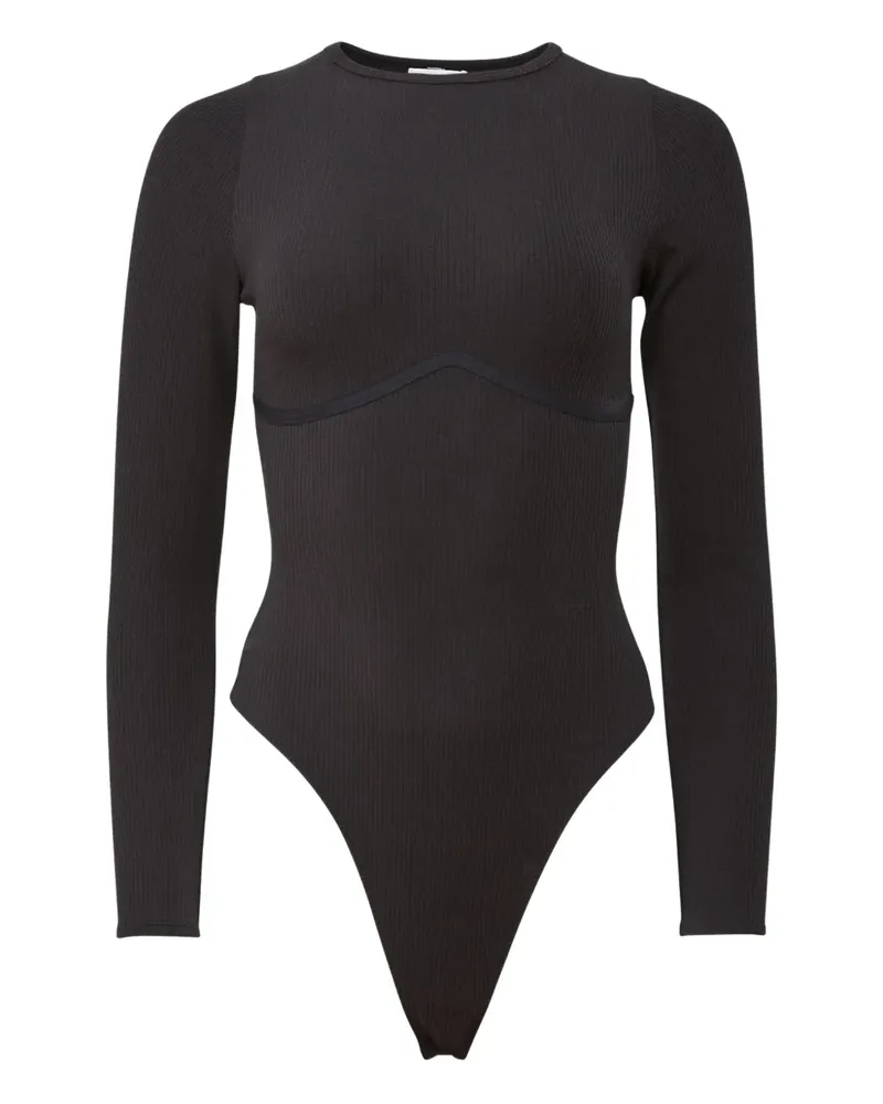 Fleur Du Mal Gerippter Hourglass Body - Schwarz Schwarz