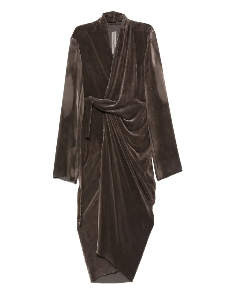 Rick Owens Drapiertes Wickelkleid - Braun Braun