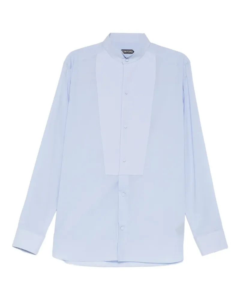 Tom Ford Ausgeblichenes Musselin-Hemd - Blau Blau
