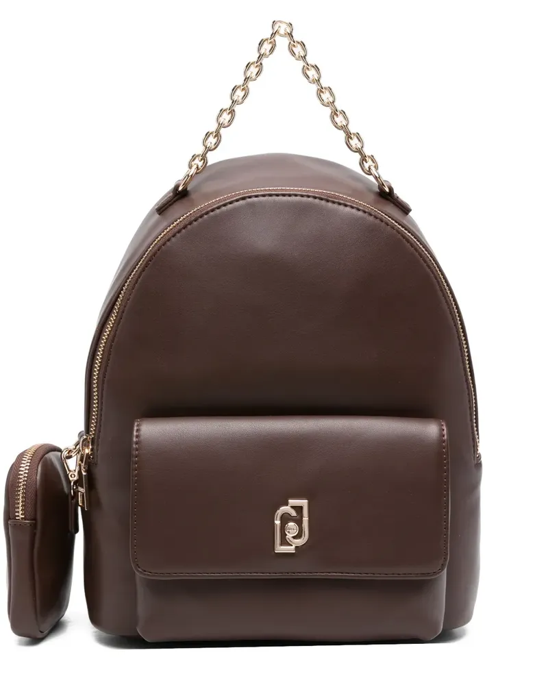 Liu Jo Rucksack mit Kettenriemen - Braun Braun