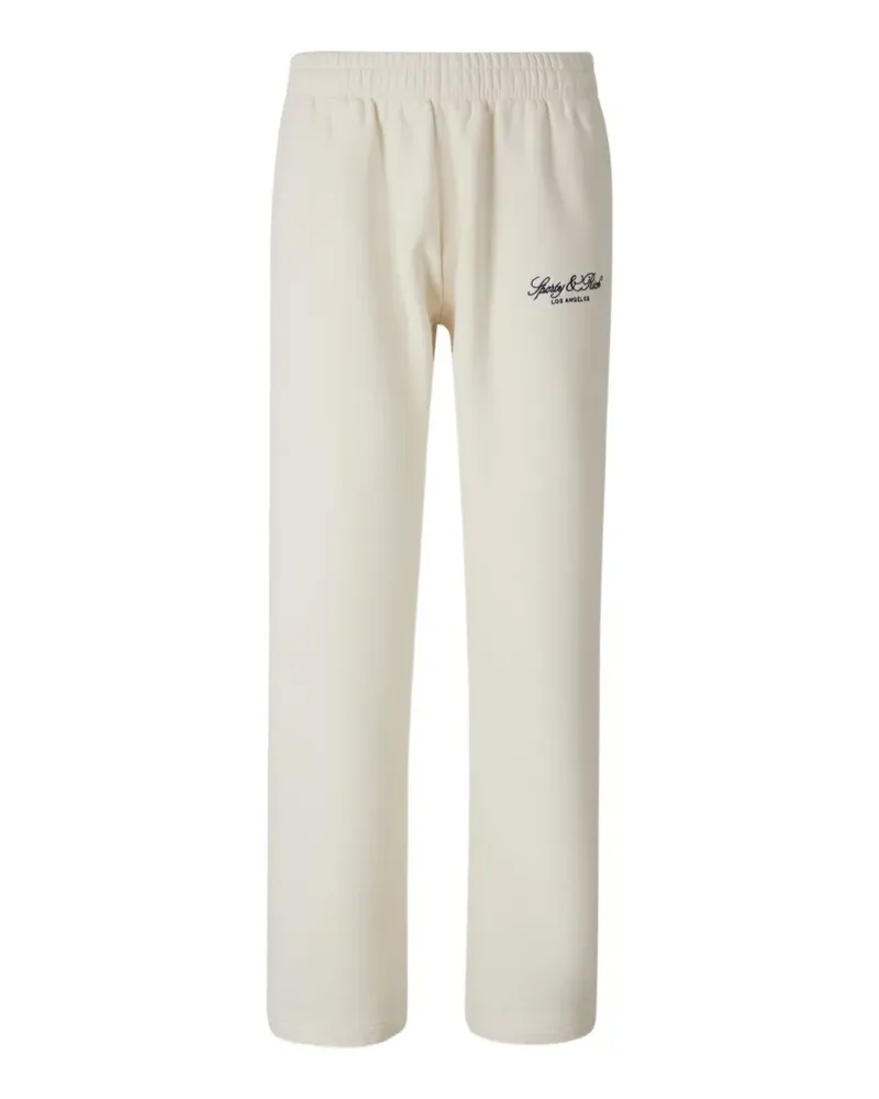 SPORTY & RICH Jogginghose mit Logo-Stickerei - Nude Nude