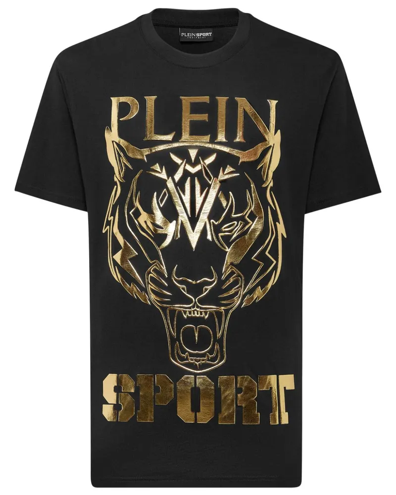 Philipp Plein T-Shirt mit Tiger-Print - Schwarz Schwarz
