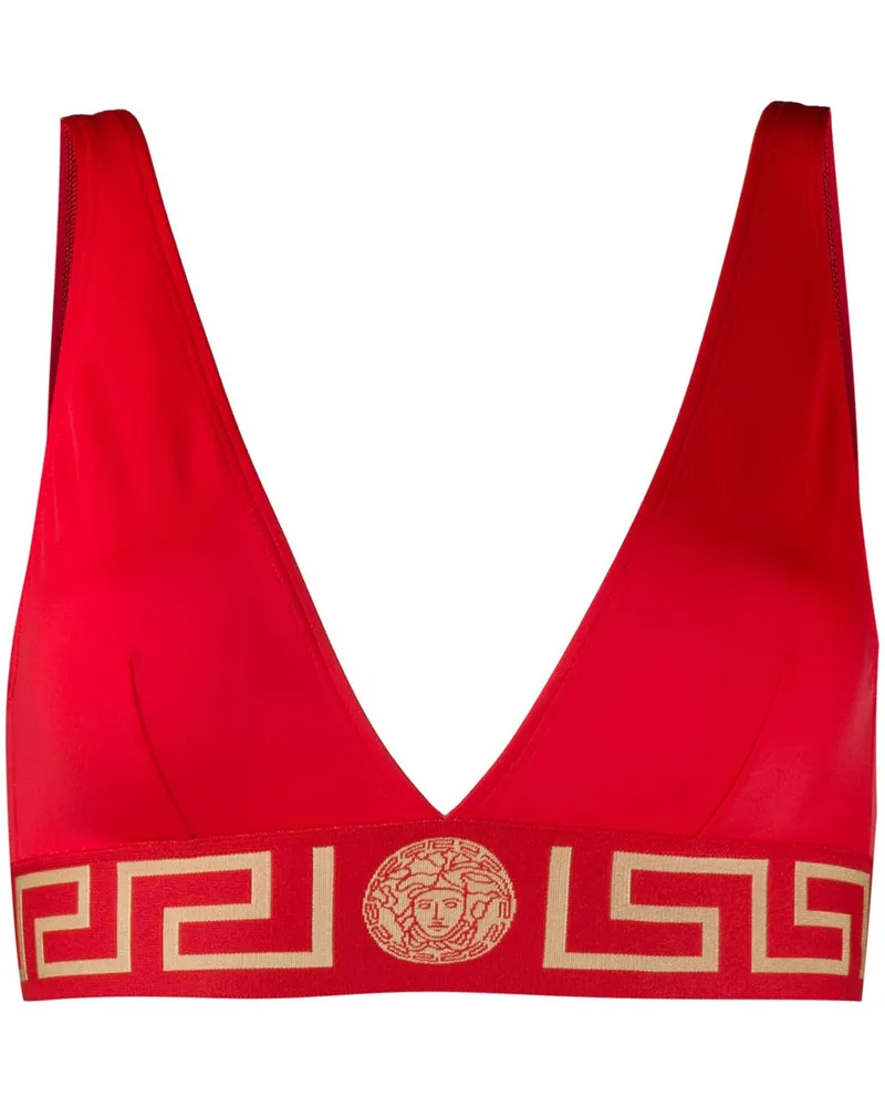 Versace Greca Border bikini top - Rot Rot