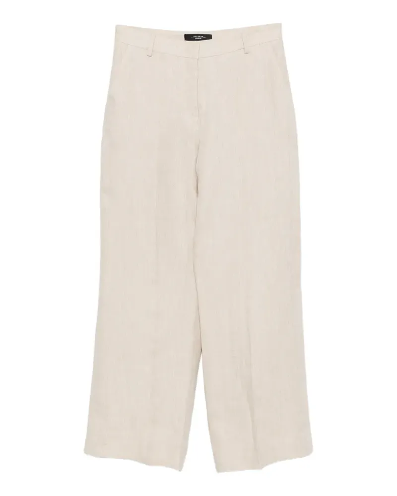 Max Mara Malizia pressed-crease pallazo pants - Nude Nude