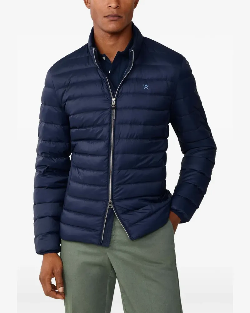 Hackett Gesteppte Daunenjacke - Blau Blau