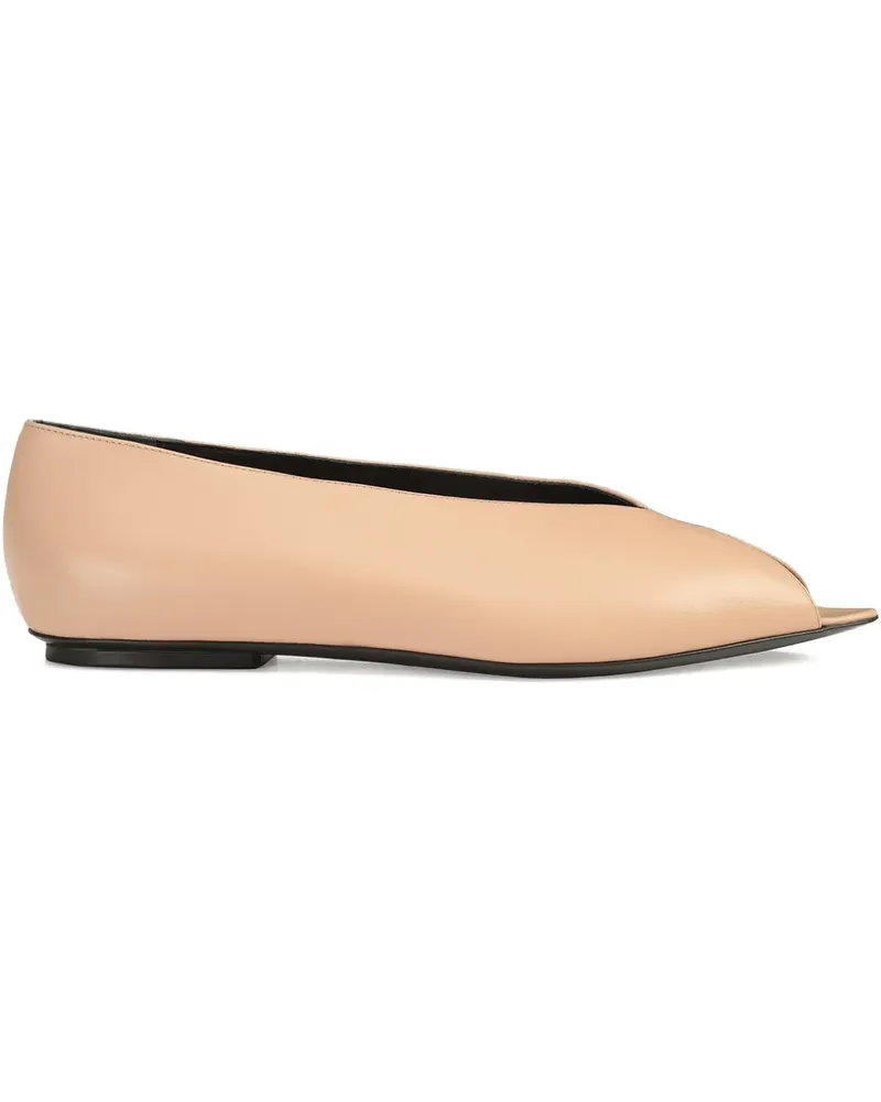 Sergio Rossi Beak open-toe pumps - Nude Nude