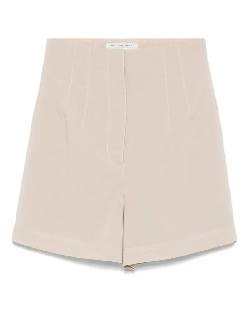 Philosophy Di Lorenzo Serafini Shorts mit hohem Bund - Nude Nude