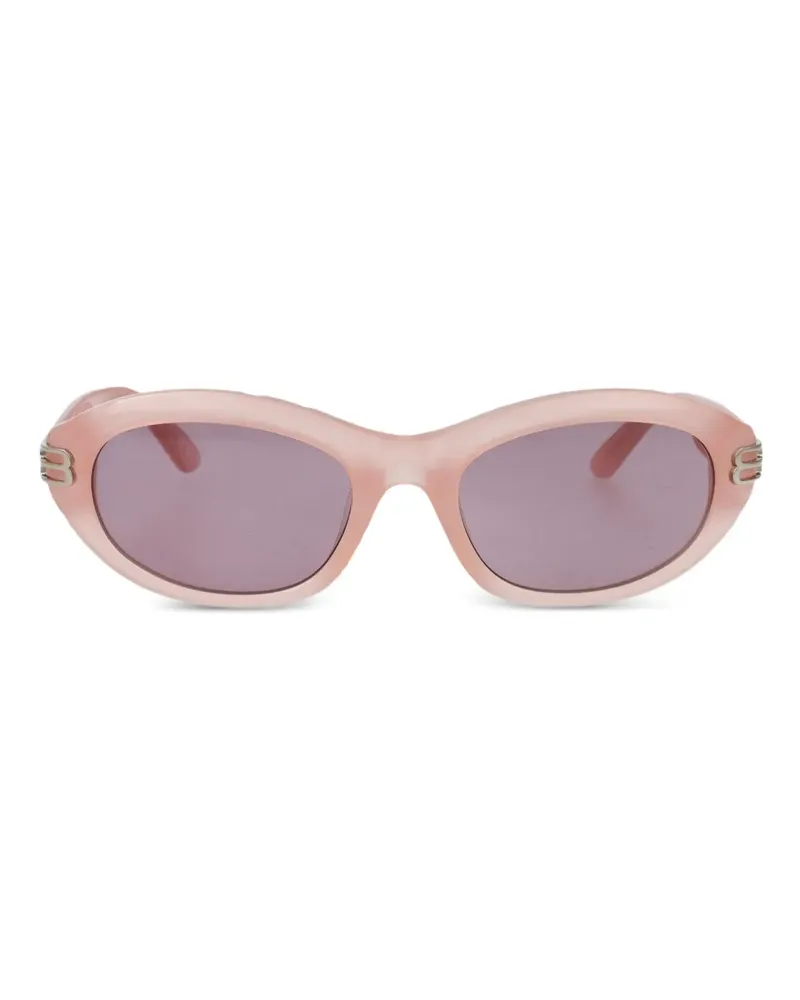 Balenciaga Sonnenbrille mit Logo - Rosa Rosa