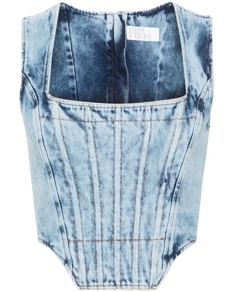 Giuseppe di Morabito Top aus Denim - Blau Blau