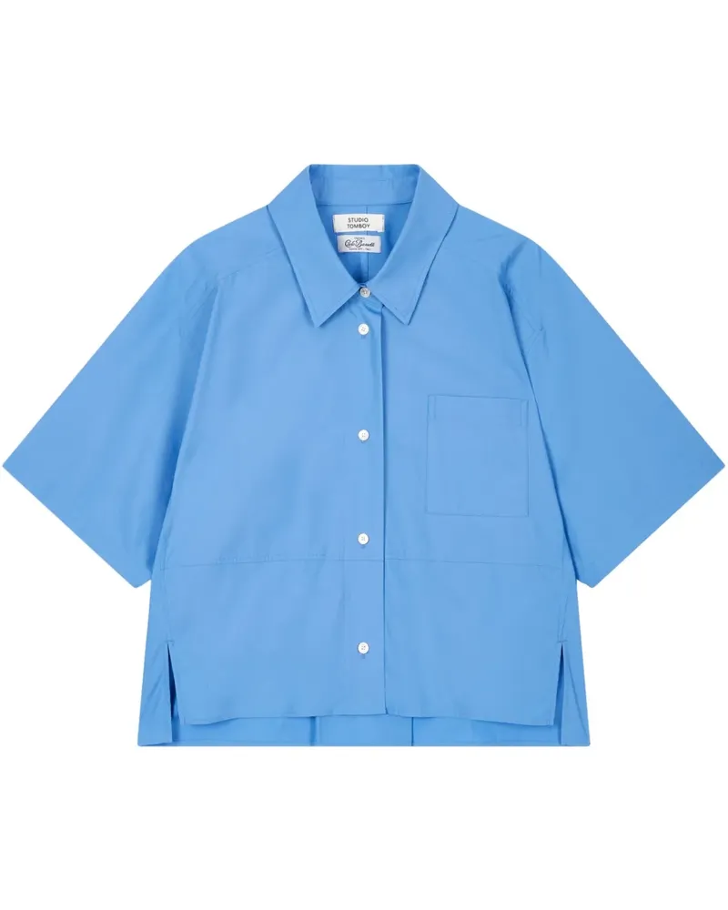 STUDIO TOMBOY Kurzärmeliges Hemd - Blau Blau