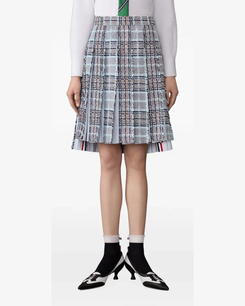 Thom Browne Karierter Midirock - Blau Blau