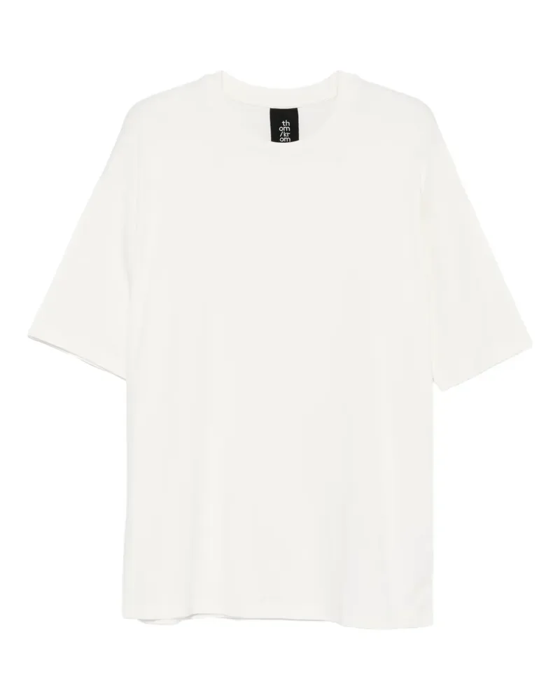 THOM KROM T-Shirt mit Rundhalsausschnitt - Nude Nude