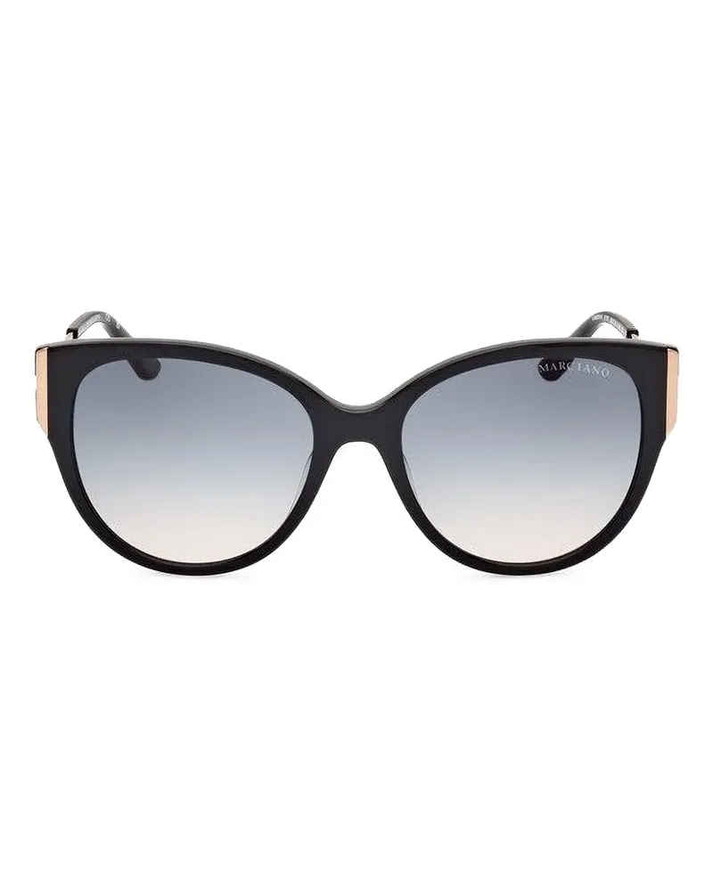 MARCIANO Los Angeles Klassische Cat-Eye-Sonnenbrille - Schwarz Schwarz