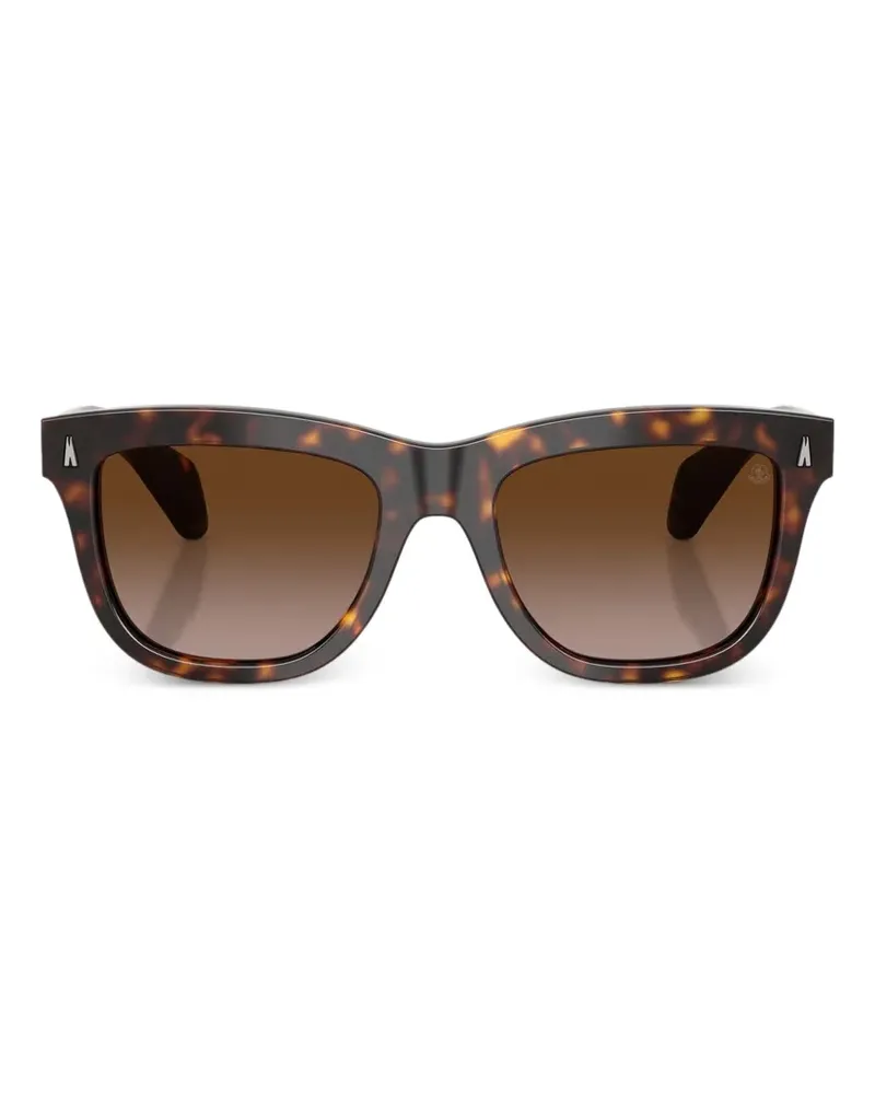 Moncler Bronzz Sonnenbrille mit eckigem Gestell - Braun Braun