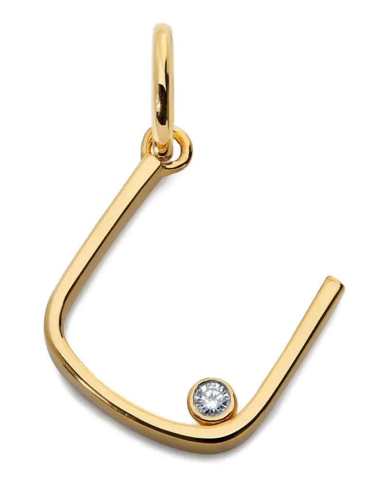 Monica Vinader Anhänger mit Diamant - Gold Gold