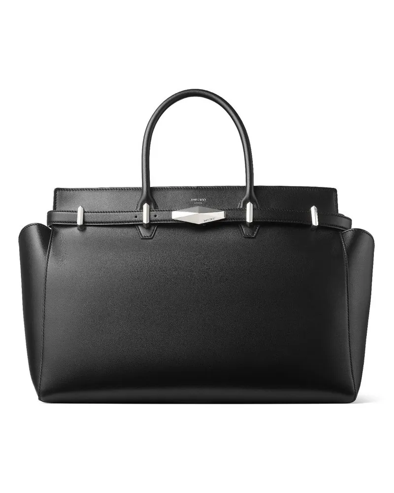 Jimmy Choo Mittelgroße Diamond Belted Tote Bag - Schwarz Schwarz