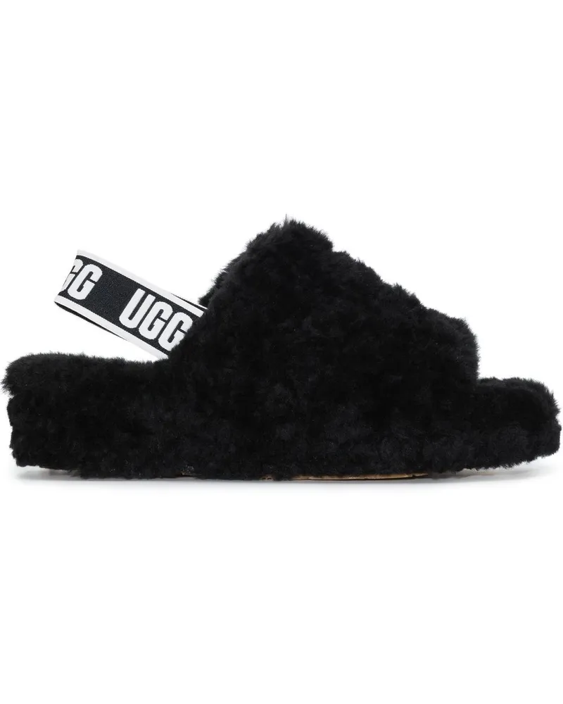 UGG Fluff Yeah Slipper - Schwarz Schwarz