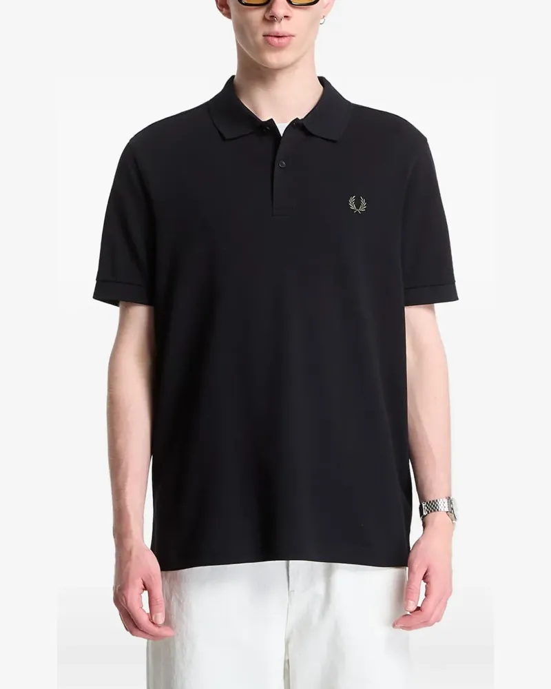 Fred Perry cotton polo shirt - Schwarz Schwarz