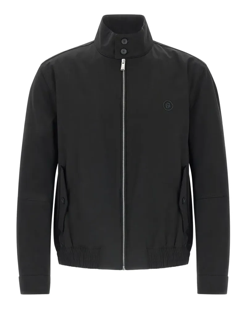 HUGO BOSS Bomberjacke mit Reißverschluss - Schwarz Schwarz