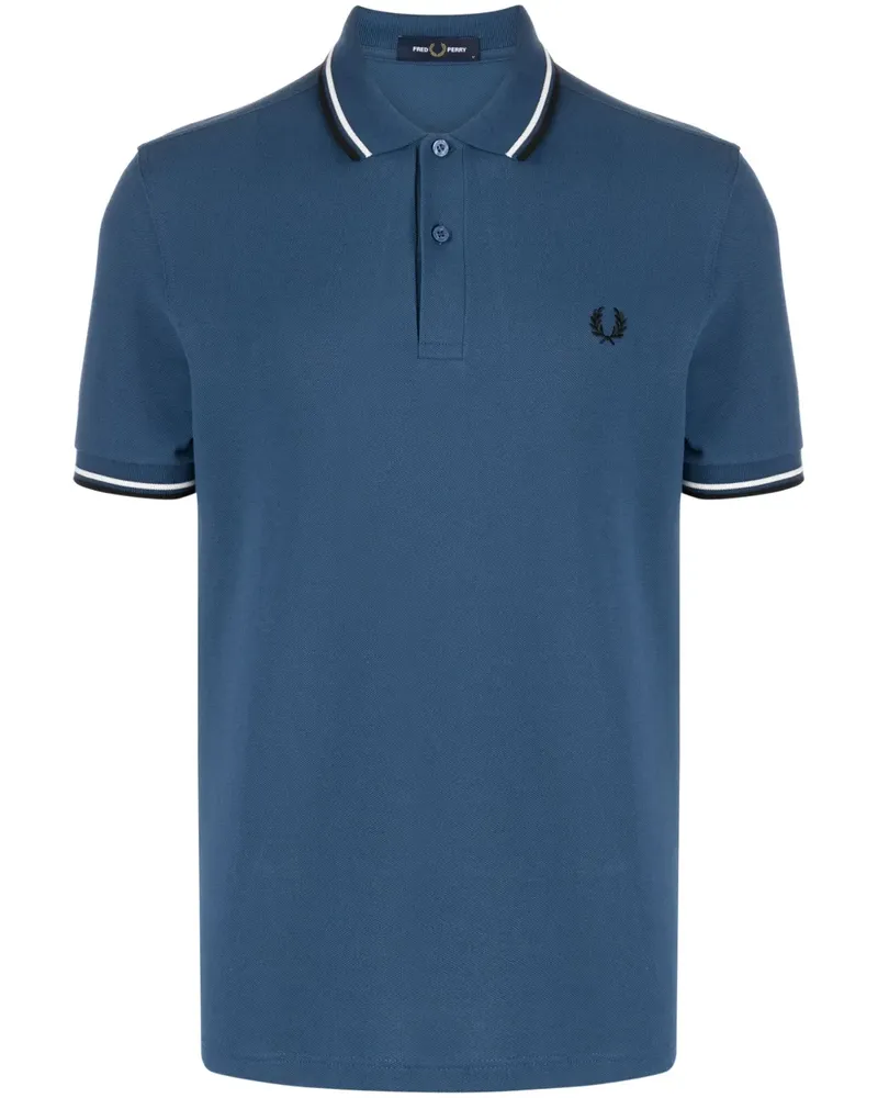 Fred Perry Poloshirt mit Laurel Wreath-Stickerei - Blau Blau