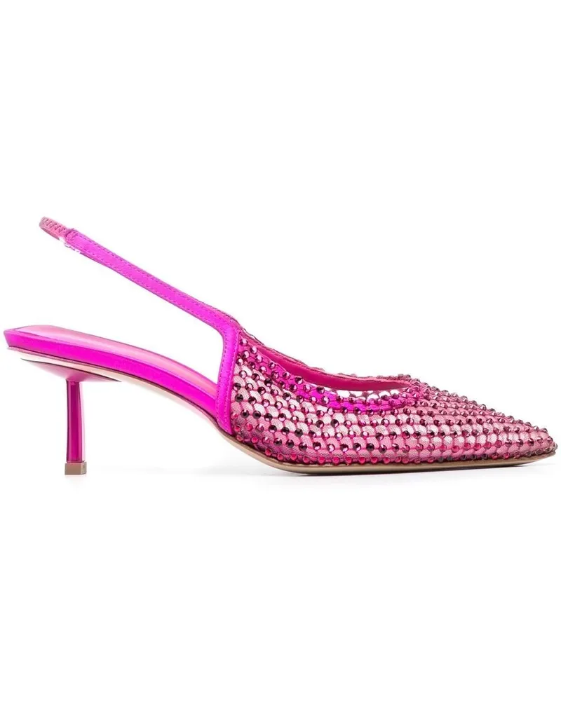 Le Silla Gilda Pumps mit Kristallen 50mm - Rosa Rosa