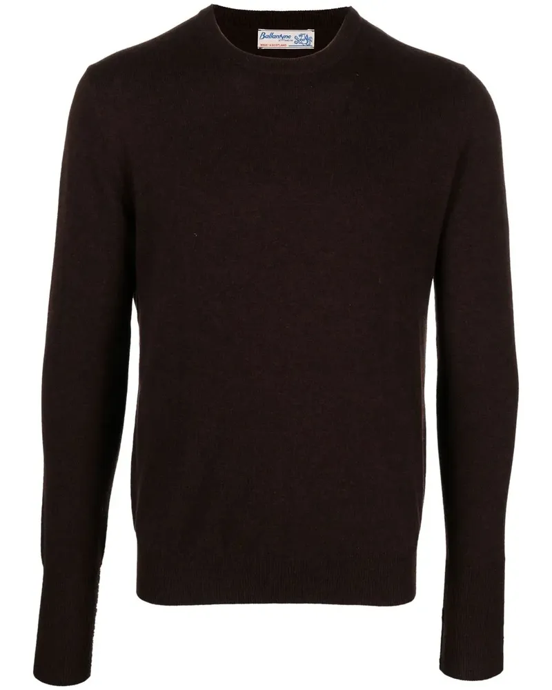 Ballantyne Kaschmirpullover mit rundem Ausschnitt - Braun Braun