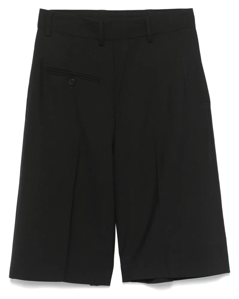 Maison Margiela Shorts aus Schurwolle - Schwarz Schwarz