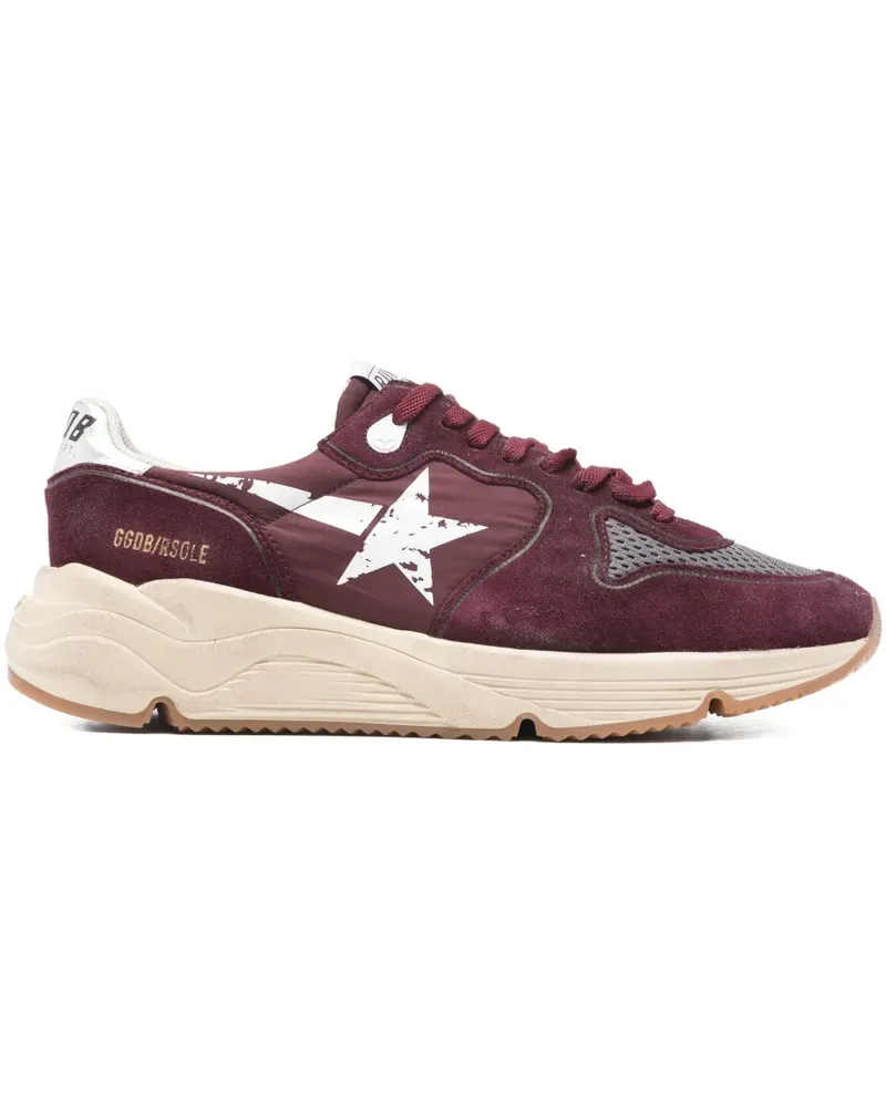 Golden Goose printed-star suede sneakers - Rot Rot
