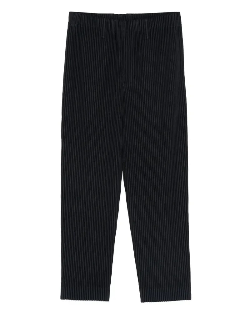 Issey Miyake Plissierte Hose mit Stretchbund - Blau Blau