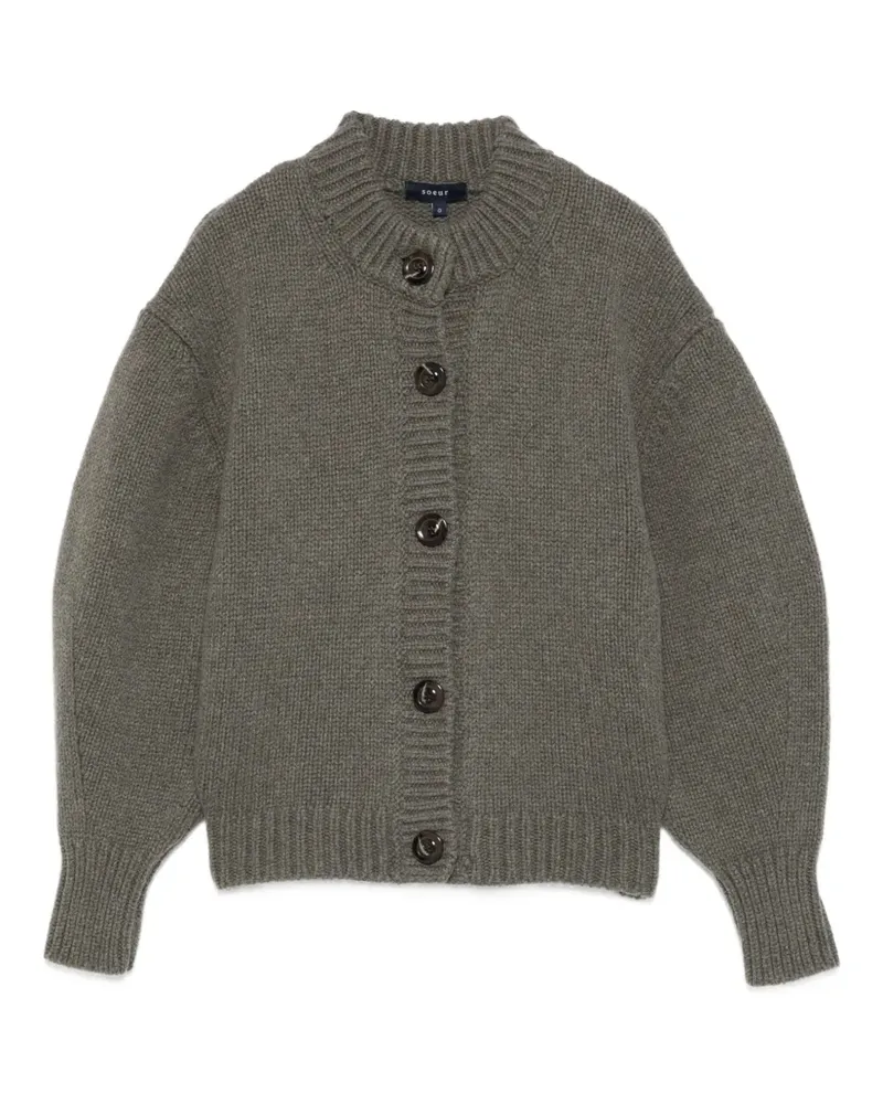 Soeur Geknöpfter Cardigan - Grün Grün