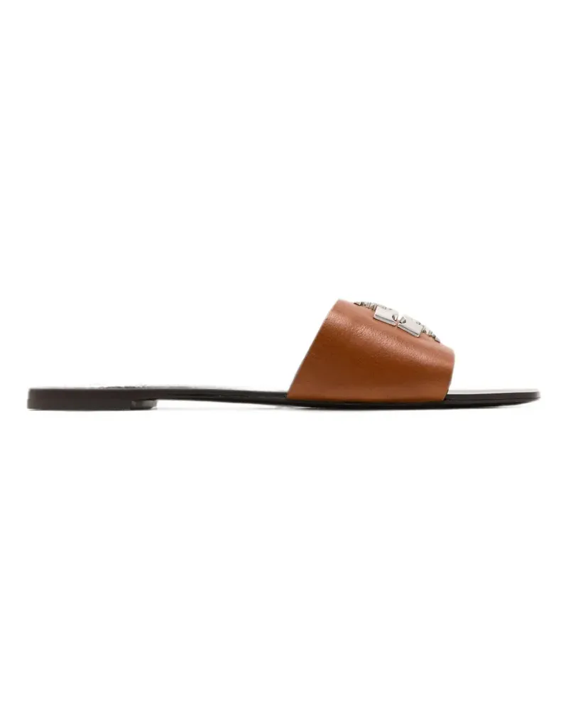 Tory Burch Charlie Cuoio Slide leather sandals - Braun Braun