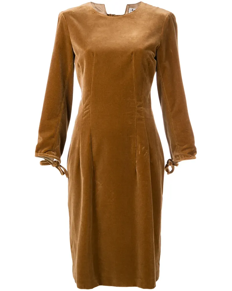 Acne Studios Midikleid aus Samt - Braun Braun