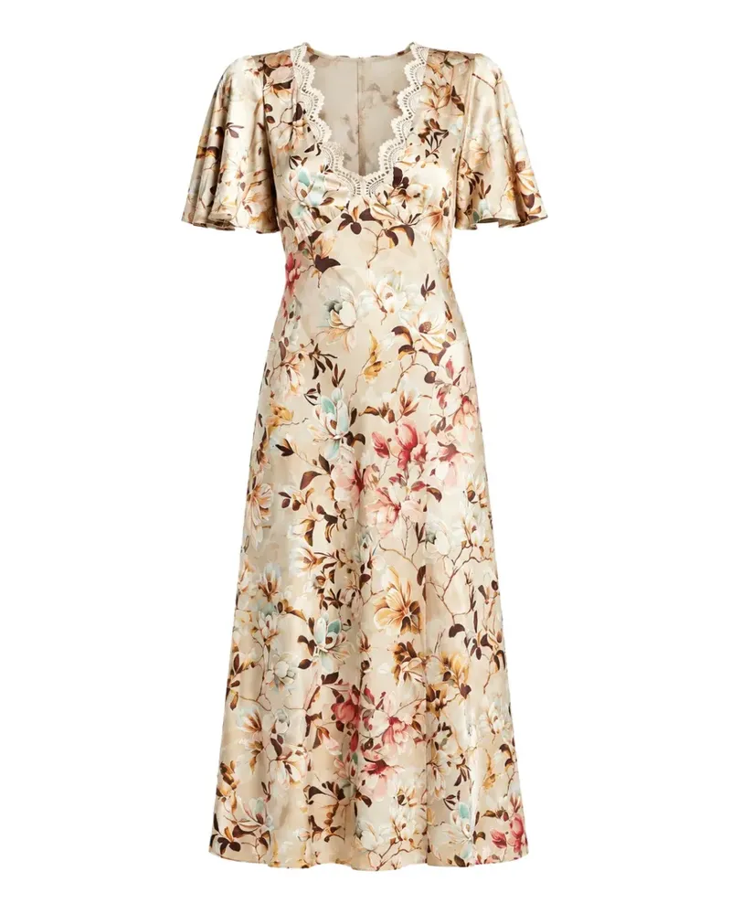 Guess Maxikleid mit Blumenprint - Nude Nude